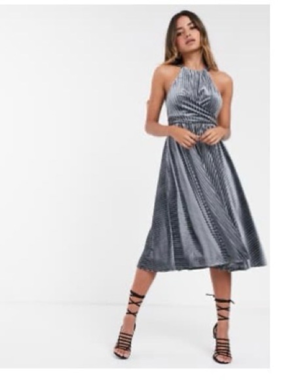 Ted baker Cyleste velvet sleeveless wrap dress